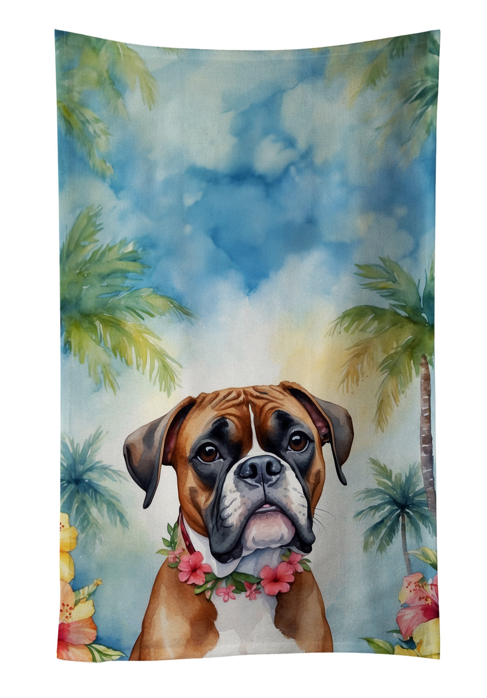 Boxer Luau Kitchen Towel - One Color / One Size - Home & Garden - Home Textile - Towels