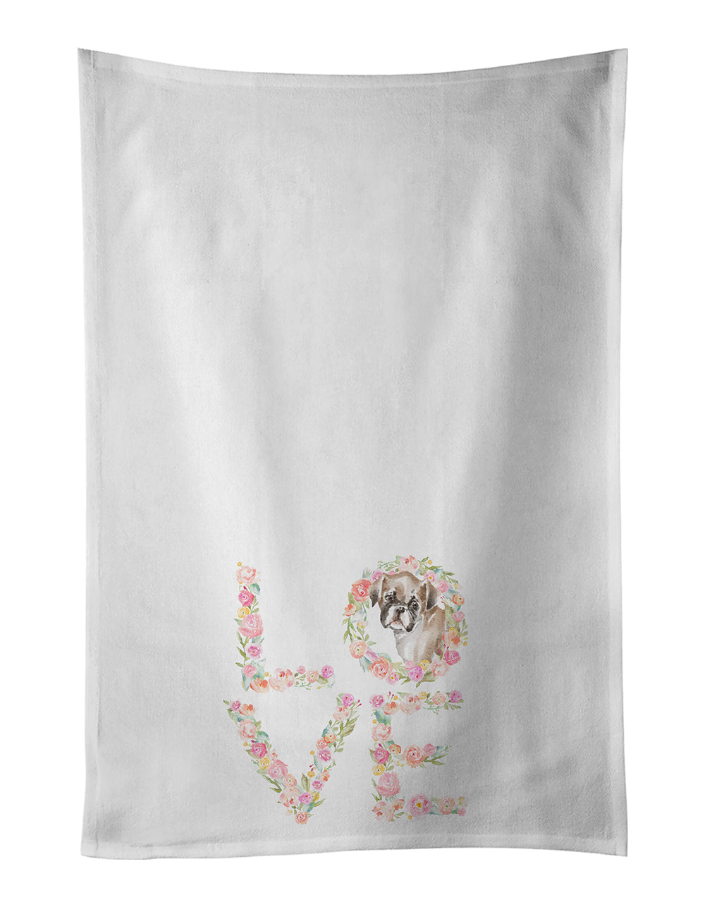 Boxer Puppy LOVE Kitchen Towel Set of 2 - One Color / One Size - Home & Garden - Home Textile - Towels