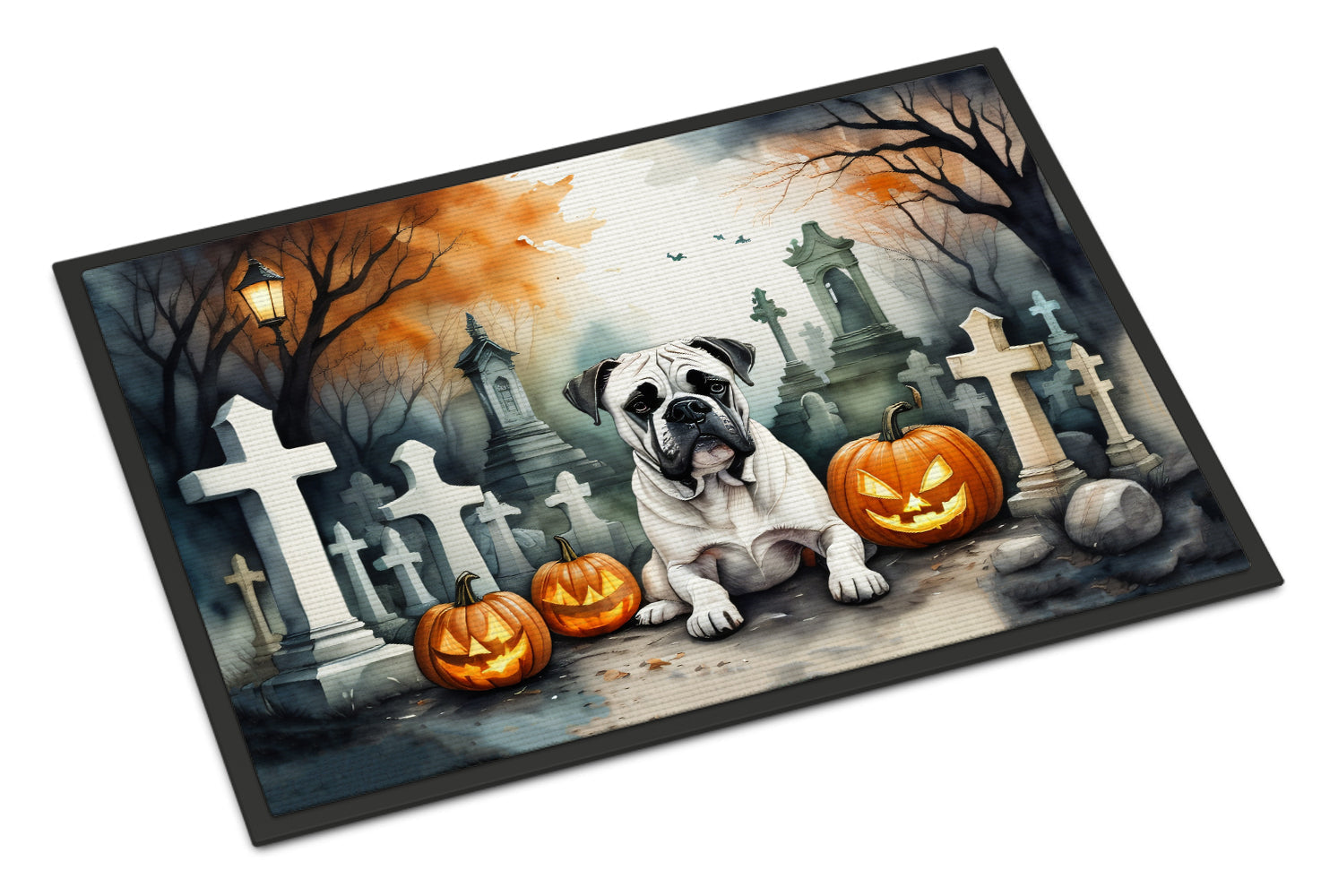 Boxer Spooky Halloween Doormat - One Color / One Size - Home & Garden - Home Textile - Carpets & Rugs