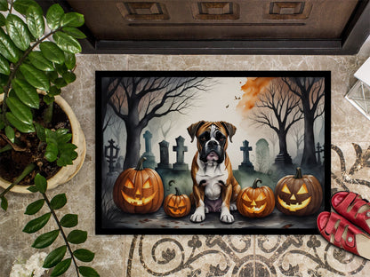 Boxer Spooky Halloween Doormat - One Color / One Size - Home & Garden - Home Textile - Carpets & Rugs