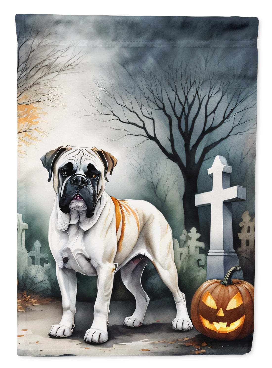 Boxer Spooky Halloween Garden Flag - One Color / One Size - Home & Garden - Home Decor - Flags Banners & Accessories