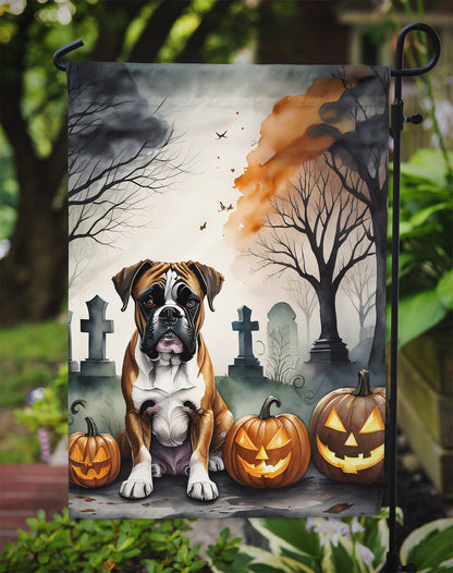Boxer Spooky Halloween Garden Flag - One Color / One Size - Home & Garden - Home Decor - Flags Banners & Accessories