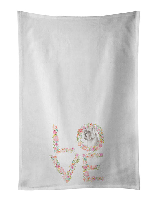 Boxer White LOVE Kitchen Towel Set of 2 - One Color / One Size - Home & Garden - Home Textile - Towels