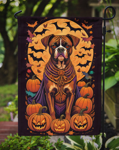 Boxer Witchy Halloween Garden Flag - One Color / One Size - Home & Garden - Home Decor - Flags Banners & Accessories