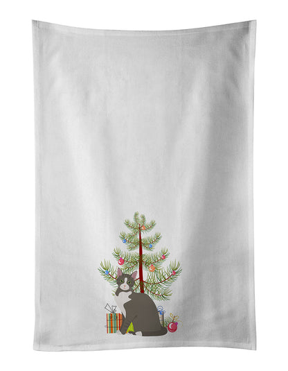 Brazilian Shorthair Cat Christmas Kitchen Towel Set of 2 - One Color / One Size - Home & Garden - Home Textile - Towels