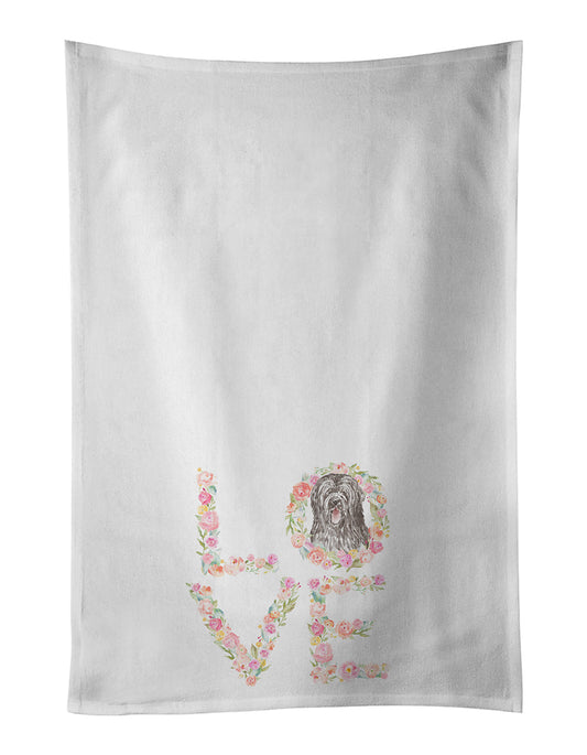 Briard #6 LOVE Kitchen Towel Set of 2 - One Color / One Size - Home & Garden - Home Textile - Towels