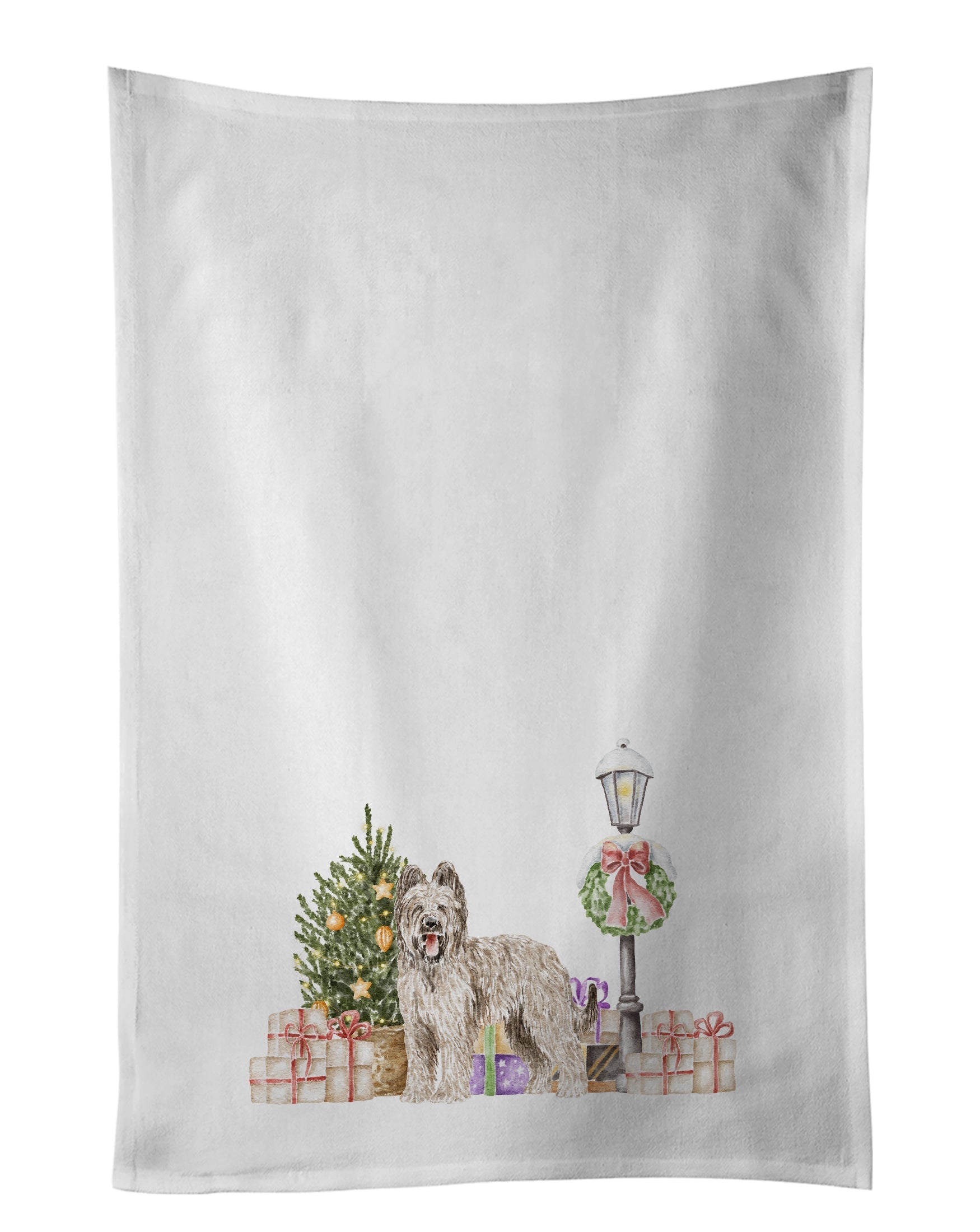 Briard Smiling Kitchen Towel Set of 2 - One Color / One Size - Home & Garden - Home Textile - Towels