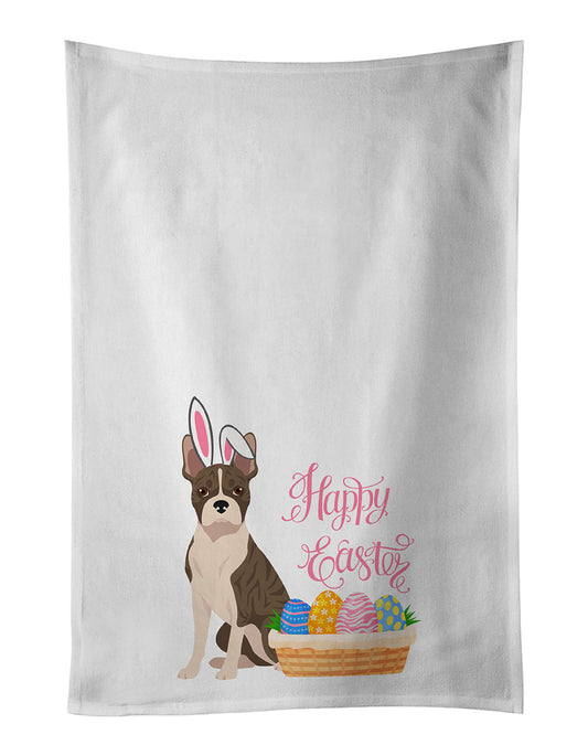 Brindle Boston Terrier Easter Kitchen Towel Set of 2 - One Color / One Size - Home & Garden - Home Textile - Towels