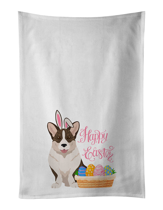 Brindle Cardigan Corgi Easter Kitchen Towel Set of 2 - One Color / One Size - Home & Garden - Home Textile - Towels