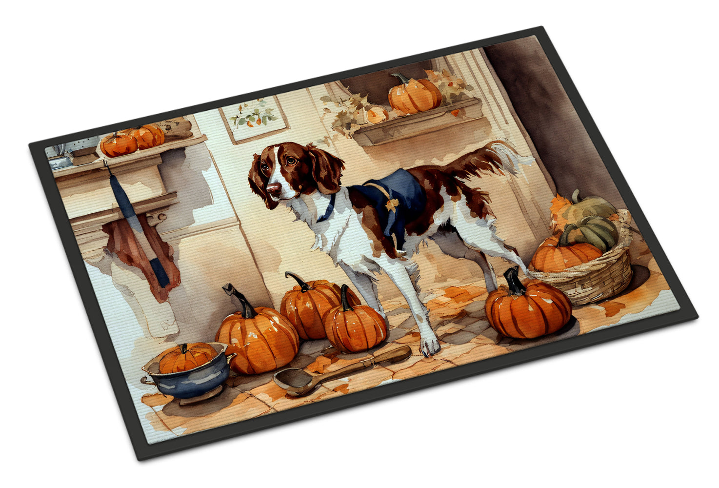 Brittany Fall Kitchen Pumpkins Doormat - One Color / One Size - Home & Garden - Home Textile - Carpets & Rugs