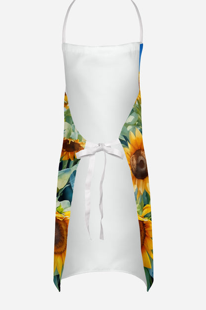 Brittany Spaniel in Sunflowers Apron - One Color / One Size - Home & Garden - Kitchen Dining & Bar - Table Decoration &