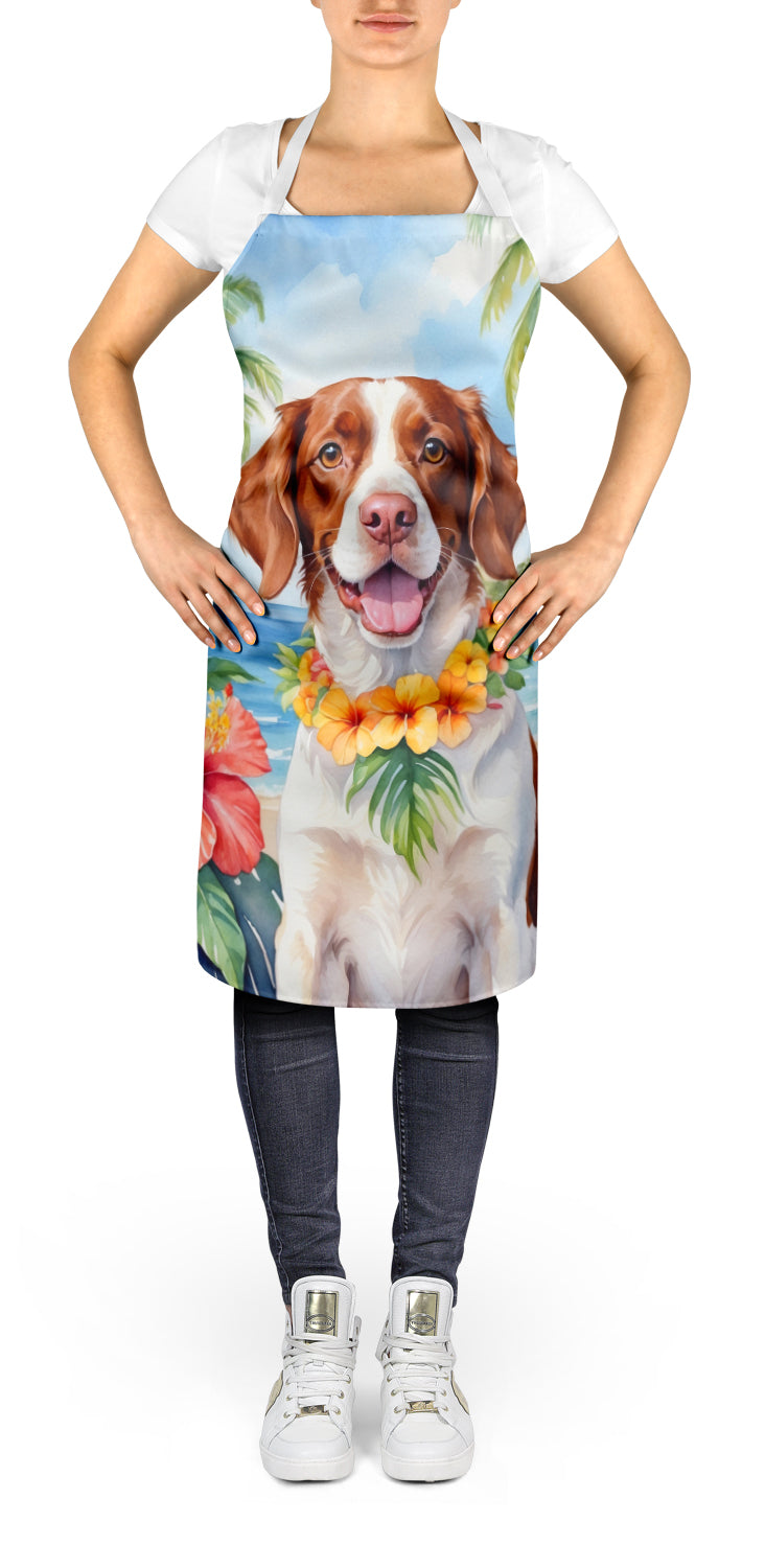 Brittany Spaniel Luau Apron - One Color / One Size - Home & Garden - Kitchen Dining & Bar - Table Decoration &