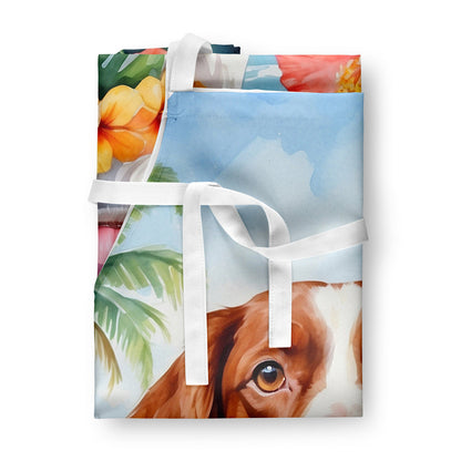 Brittany Spaniel Luau Apron - One Color / One Size - Home & Garden - Kitchen Dining & Bar - Table Decoration &