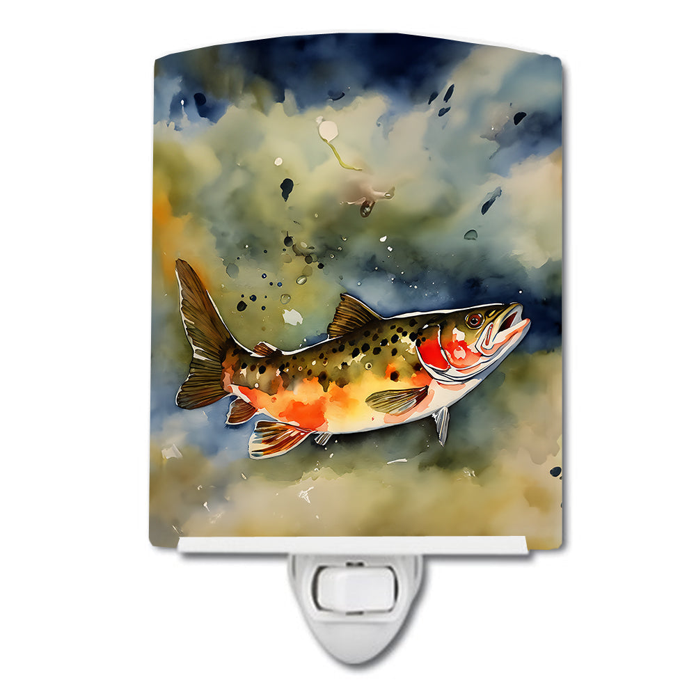 Brook Trout Ceramic Night Light - One Color / One Size - Home & Garden - Home Improvement - Lights & Lighting - Night