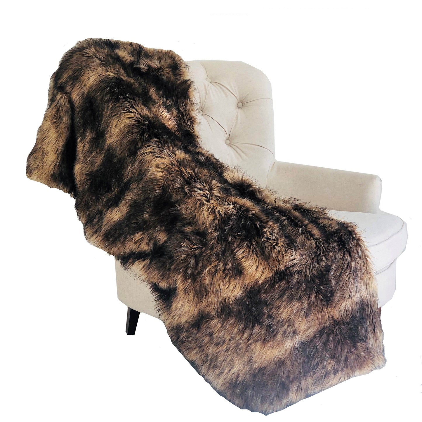 Brown Mountain Coyote Handmade Luxury Throw - Home & Garden - Home Textile - Bedding