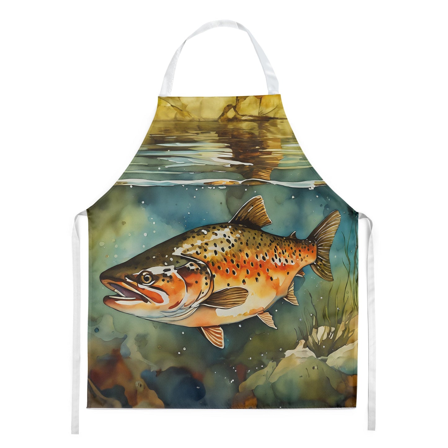 Brown Trout Apron - One Color / One Size - Home & Garden - Kitchen Dining & Bar - Table Decoration & Accessories