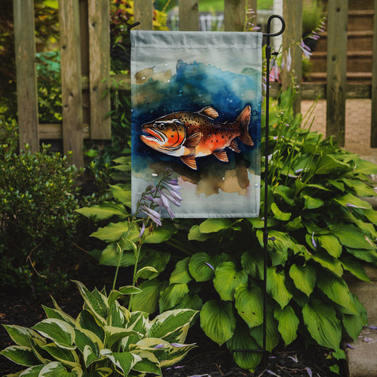 Brown Trout Garden Flag - One Color / One Size - Home & Garden - Home Decor - Flags Banners & Accessories