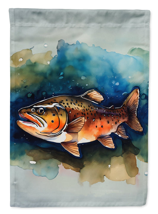Brown Trout Garden Flag - One Color / One Size - Home & Garden - Home Decor - Flags Banners & Accessories