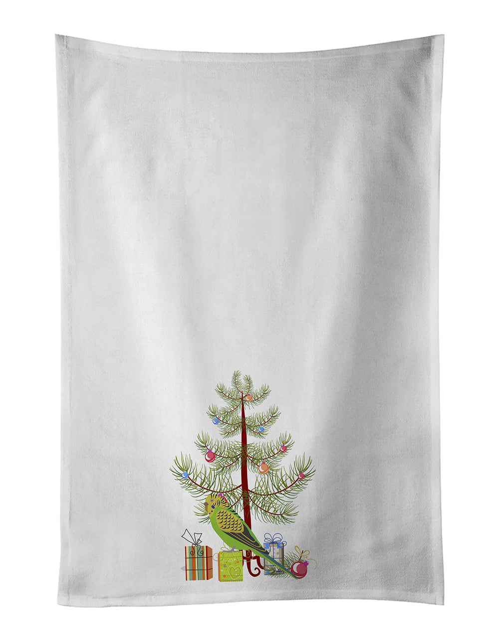 Budgerigar Merry Christmas Kitchen Towel Set of 2 - One Color / One Size - Home & Garden - Home Textile - Towels