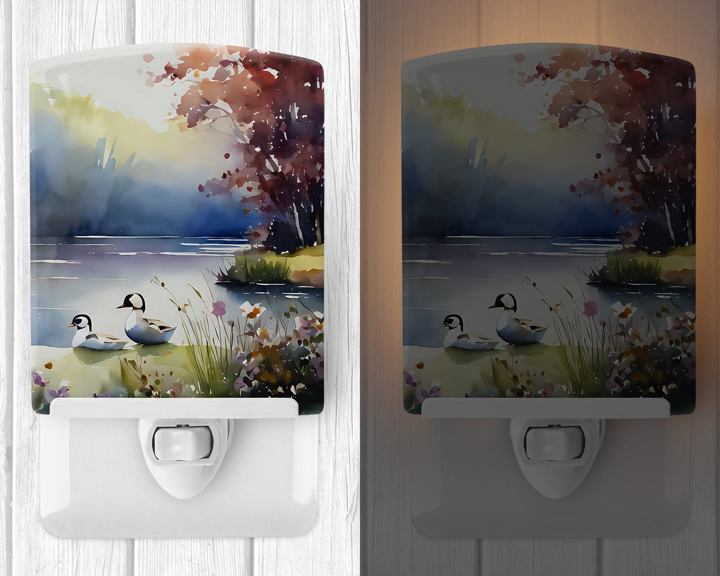 Bufflehead Ceramic Night Light - One Color / One Size - Home & Garden - Home Improvement - Lights & Lighting - Night