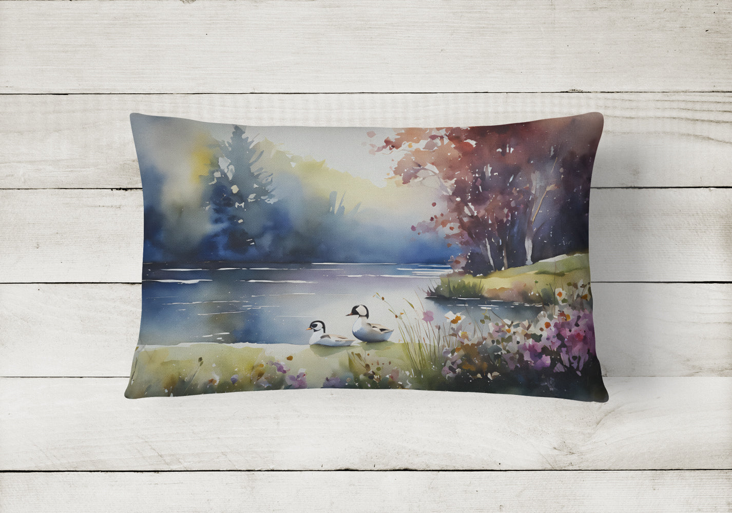 Bufflehead Throw Pillow - One Color / One Size - Home & Garden - Home Textile - Pillows