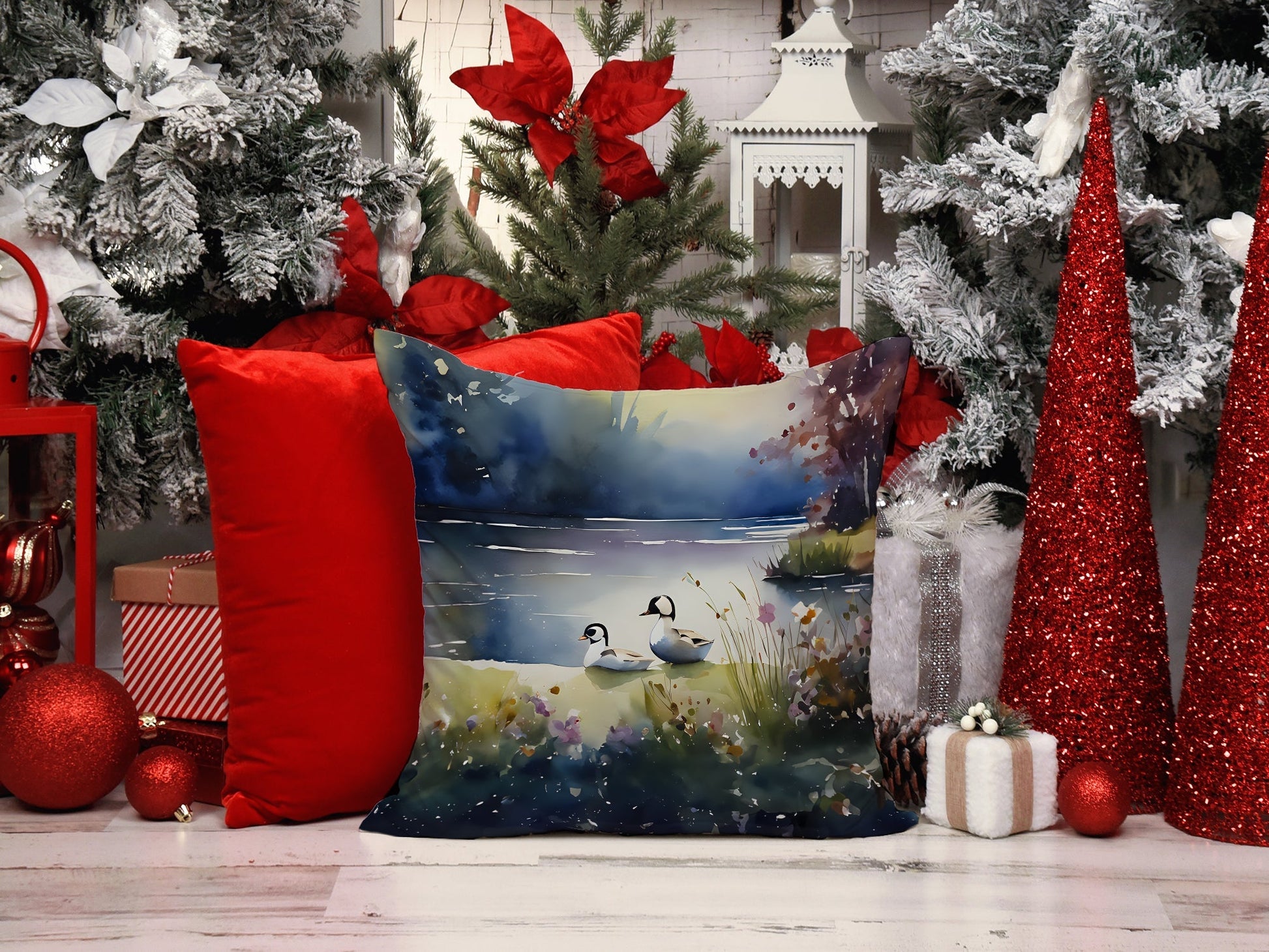 Bufflehead Throw Pillow - One Color / One Size - Home & Garden - Home Textile - Pillows