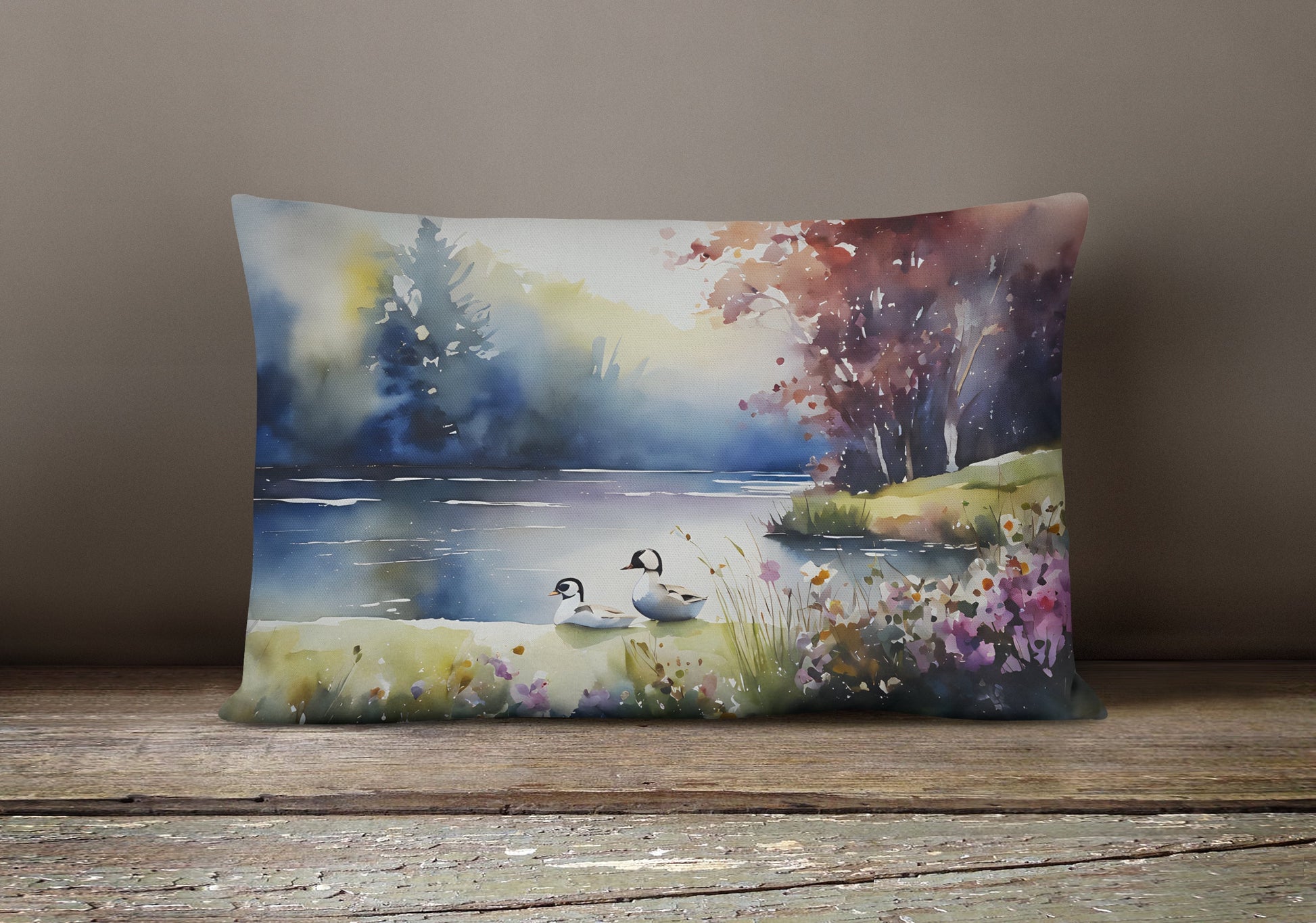 Bufflehead Throw Pillow - One Color / One Size - Home & Garden - Home Textile - Pillows
