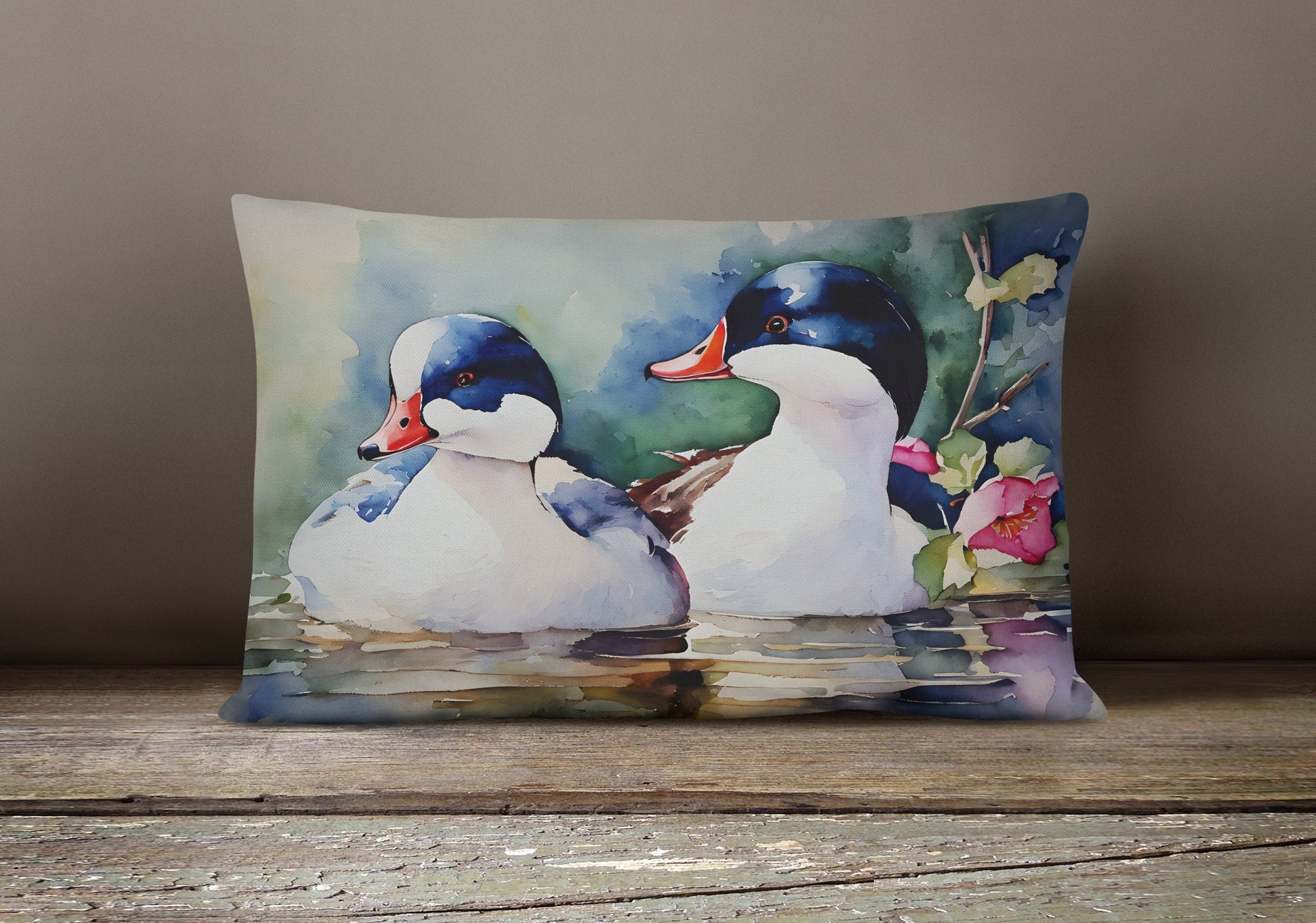 Bufflehead Throw Pillow - One Color / One Size - Home & Garden - Home Textile - Pillows