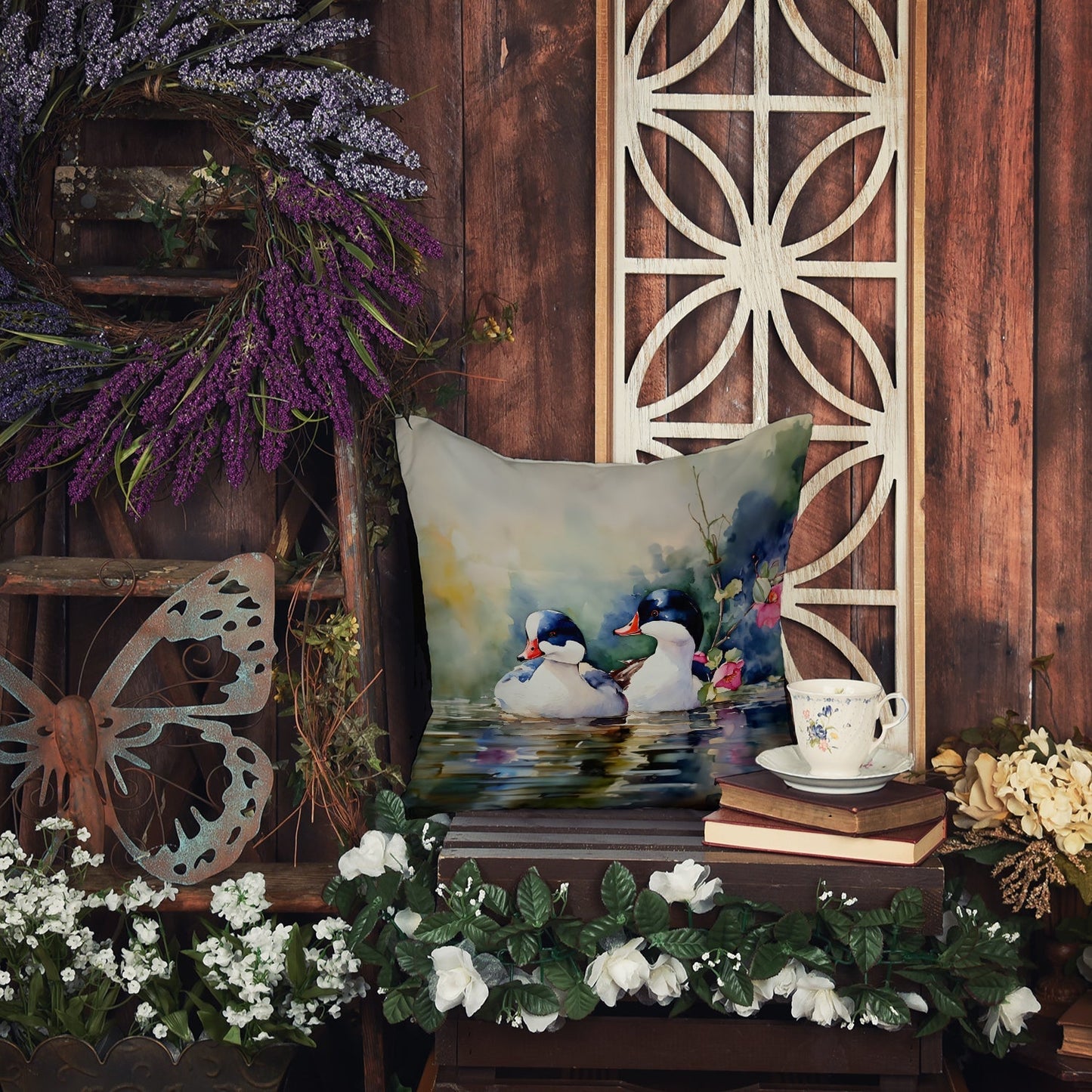 Bufflehead Throw Pillow - One Color / One Size - Home & Garden - Home Textile - Pillows