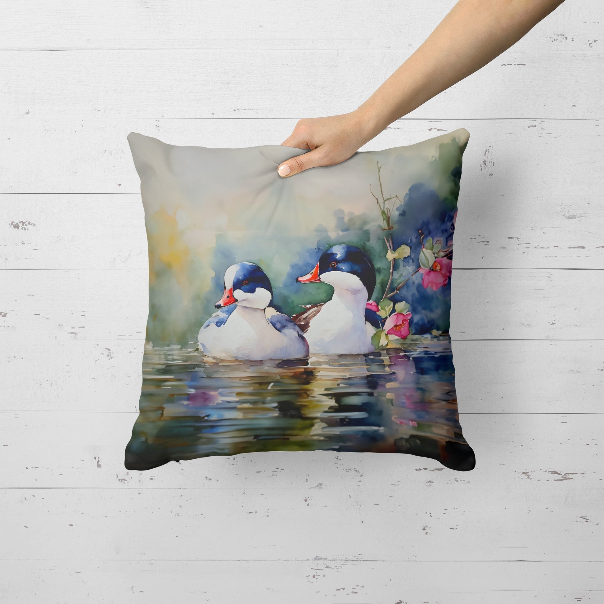Bufflehead Throw Pillow - One Color / One Size - Home & Garden - Home Textile - Pillows