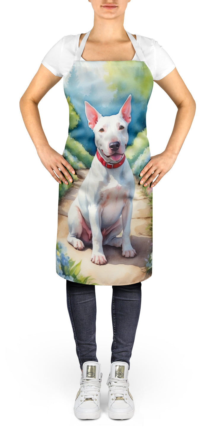 Bull Terrier Spring Path Apron - One Color / One Size - Home & Garden - Kitchen Dining & Bar - Table Decoration &