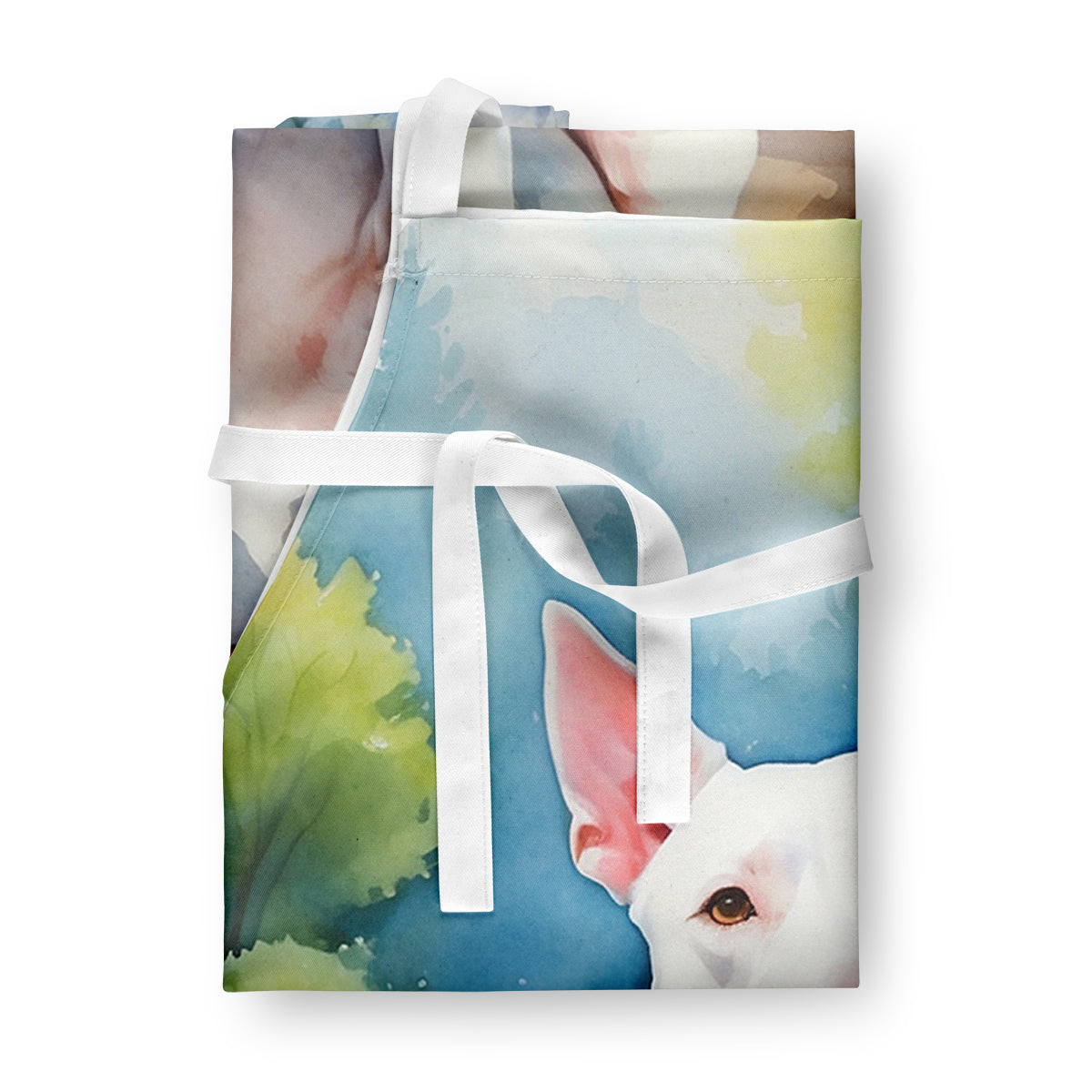 Bull Terrier Spring Path Apron - One Color / One Size - Home & Garden - Kitchen Dining & Bar - Table Decoration &