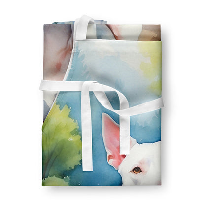 Bull Terrier Spring Path Apron - One Color / One Size - Home & Garden - Kitchen Dining & Bar - Table Decoration &
