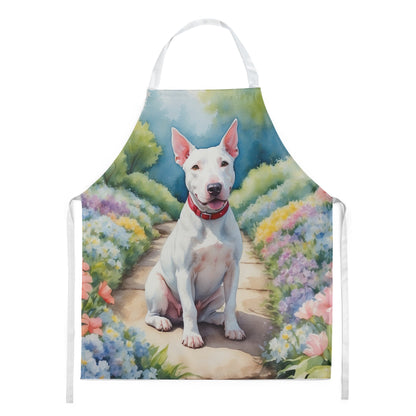 Bull Terrier Spring Path Apron - One Color / One Size - Home & Garden - Kitchen Dining & Bar - Table Decoration &