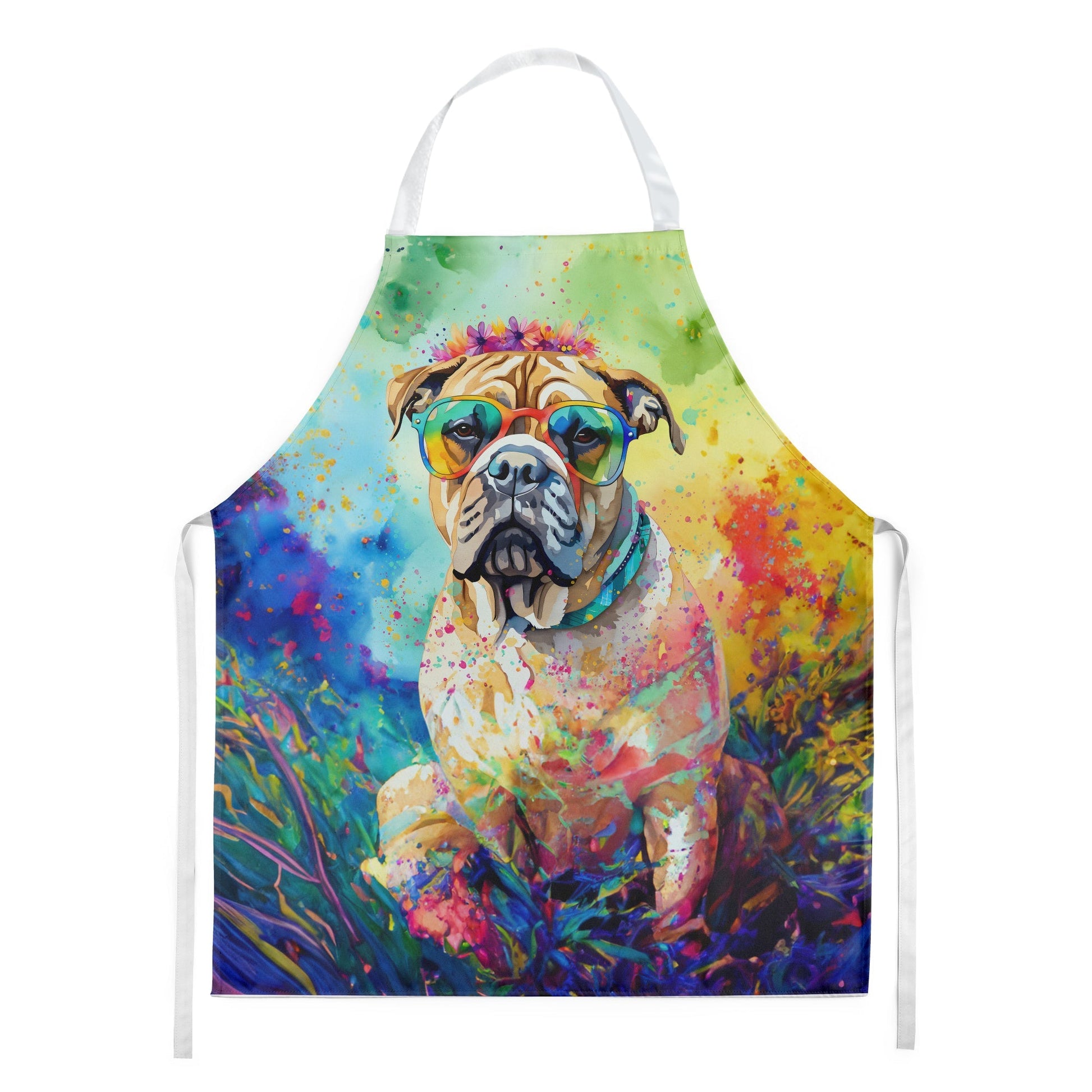 Bullmastiff Hippie Dawg Apron - One Color / One Size - Home & Garden - Kitchen Dining & Bar - Table Decoration &