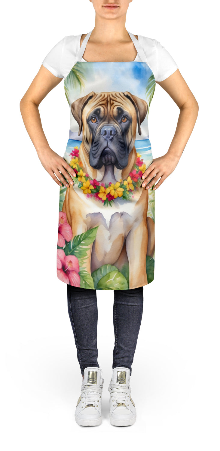 Bullmastiff Luau Apron - One Color / One Size - Home & Garden - Kitchen Dining & Bar - Table Decoration & Accessories