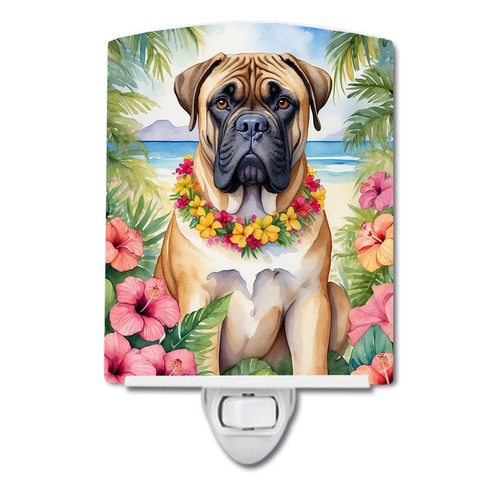 Bullmastiff Luau Ceramic Night Light - One Color / One Size - Home & Garden - Home Improvement - Lights & Lighting