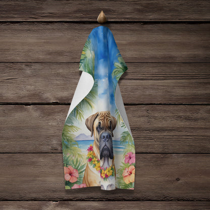 Bullmastiff Luau Kitchen Towel - One Color / One Size - Home & Garden - Home Textile - Towels