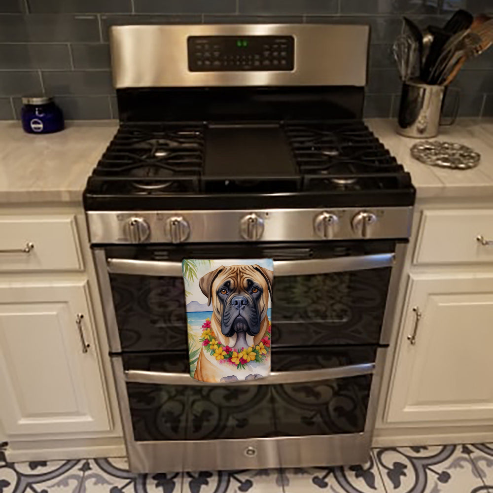 Bullmastiff Luau Kitchen Towel - One Color / One Size - Home & Garden - Home Textile - Towels