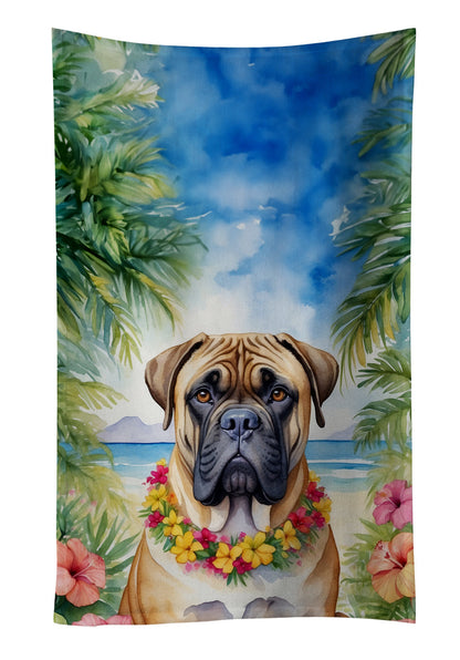 Bullmastiff Luau Kitchen Towel - One Color / One Size - Home & Garden - Home Textile - Towels