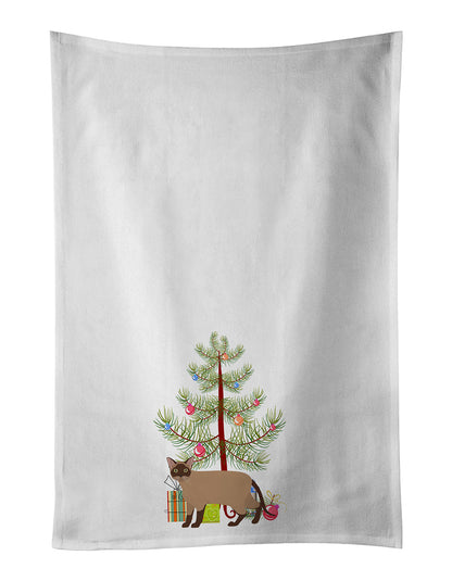Burmese Cat Christmas Kitchen Towel Set of 2 - One Color / One Size - Home & Garden - Home Textile - Towels