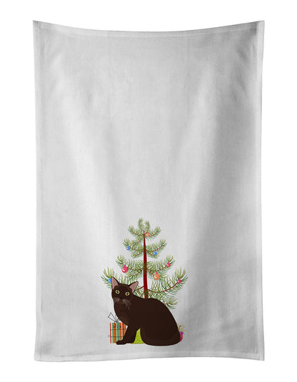 Burmese Cat Christmas Kitchen Towel Set of 2 - One Color / One Size - Home & Garden - Home Textile - Towels