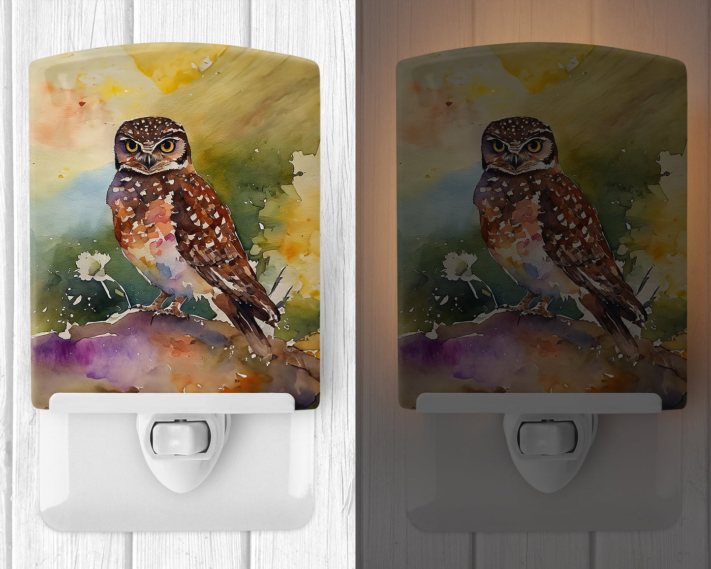 Burrowing Owl Ceramic Night Light - One Color / One Size - Home & Garden - Home Improvement - Lights & Lighting - Night