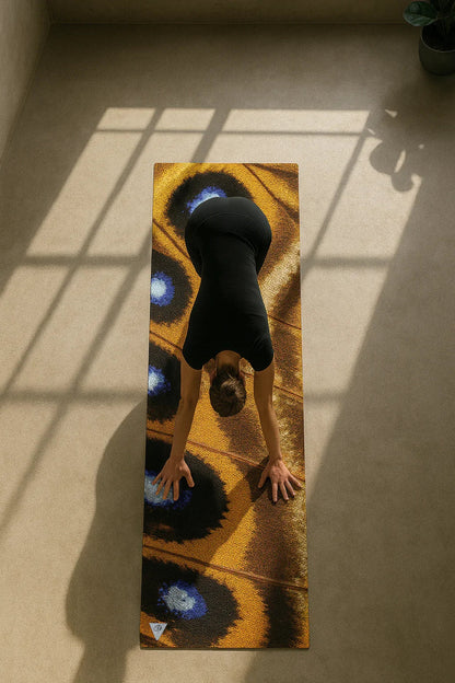 Butterfly Eco Yoga Mat – Artist Design 6mm Cushion + Grip Yune Yoga - One Color / One Size - Sports & Entertainment