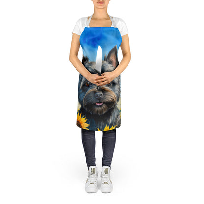 Cairn Terrier in Sunflowers Apron - One Color / One Size - Home & Garden - Kitchen Dining & Bar - Table Decoration &