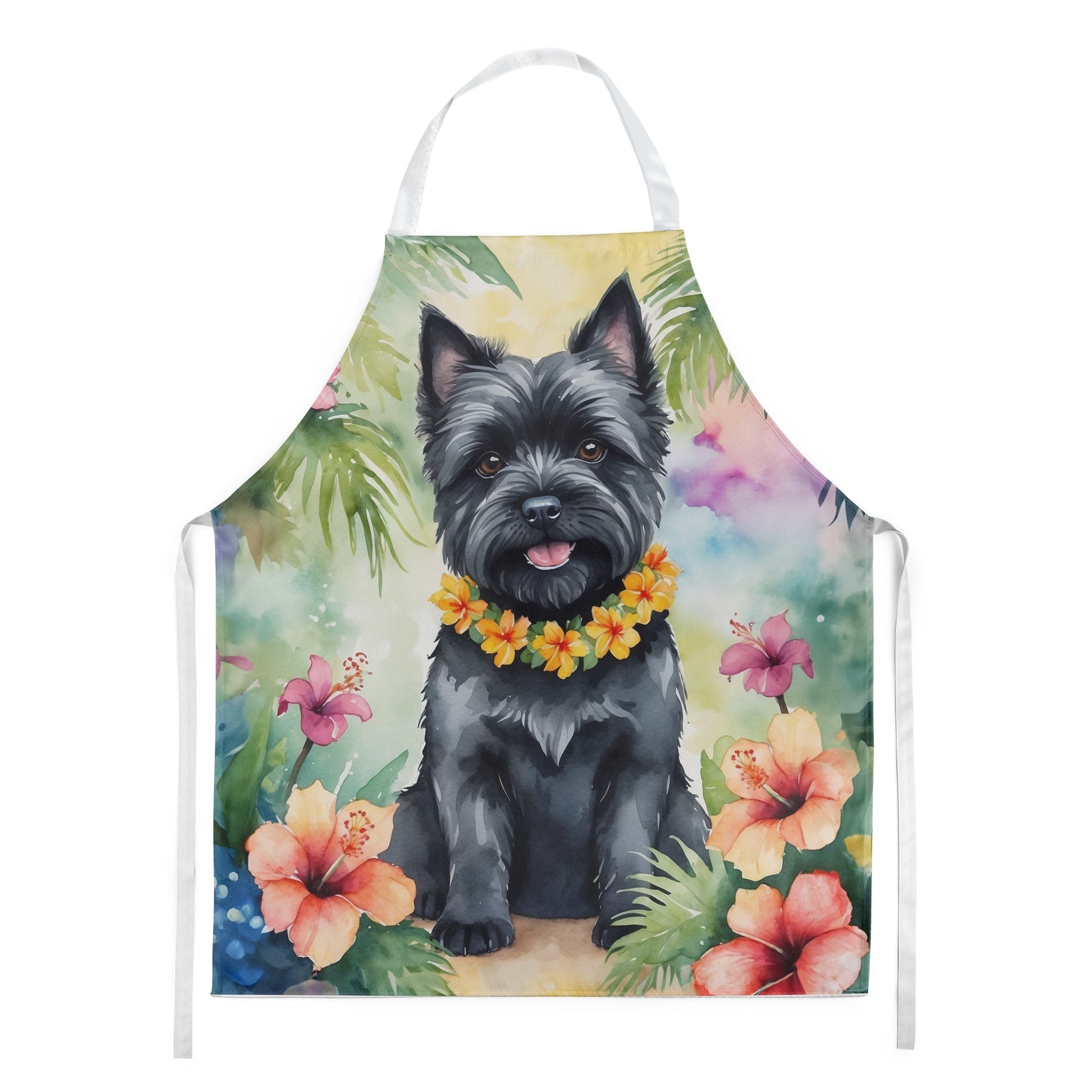Cairn Terrier Luau Apron - One Color / One Size - Home & Garden - Kitchen Dining & Bar - Table Decoration & Accessories