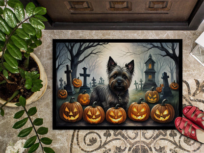 Cairn Terrier Spooky Halloween Doormat - One Color / One Size - Home & Garden - Home Textile - Carpets & Rugs
