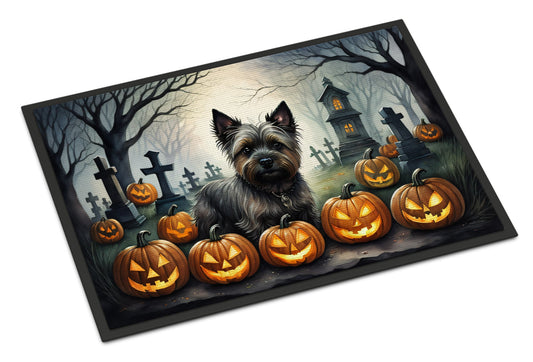 Cairn Terrier Spooky Halloween Doormat - One Color / One Size - Home & Garden - Home Textile - Carpets & Rugs