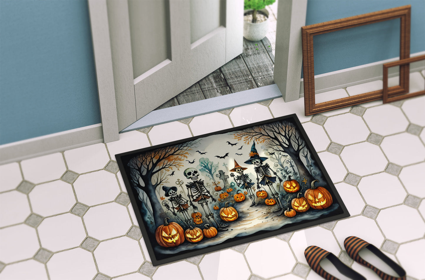 Calacas Skeletons Spooky Halloween Doormat - One Color / One Size - Home & Garden - Home Textile - Carpets & Rugs