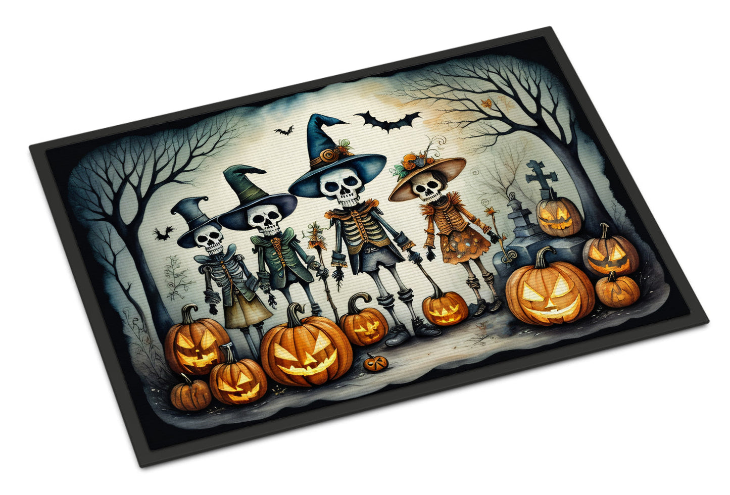 Calacas Skeletons Spooky Halloween Doormat - One Color / One Size - Home & Garden - Home Textile - Carpets & Rugs